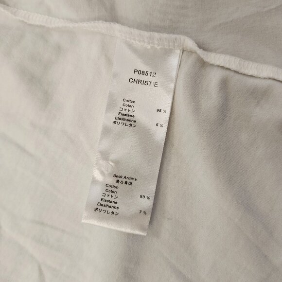 Anne Fontaine women's long sleeve white button up dress shirt in size 40 - Picture 5 of 8